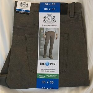 English Laundry Charcoal Straight Fit Trousers